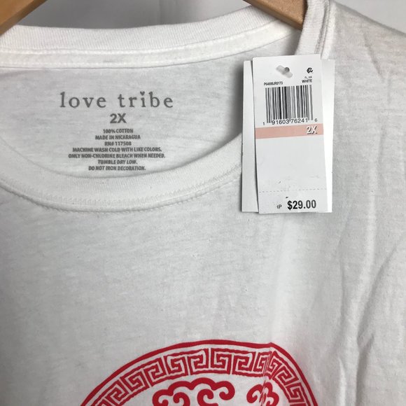 Love Tribe Trendy Plus Size Cotton T-Shirt - Picture 4 of 4